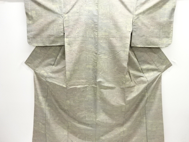 花車模様織り出し西陣お召着物